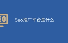 Seo推广平台是什么