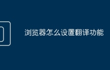 浏览器怎么设置翻译功能