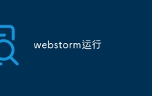 webstorm运行