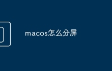 macos怎么分屏