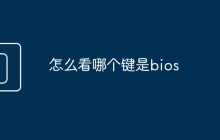 怎么看哪个键是bios