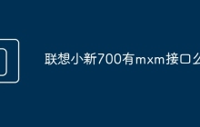 联想小新700有mxm接口么
