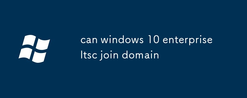 Windows 10 Enterprise ltsc 可以加入網域嗎