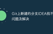 Git上新建的分支IDEA找不到问题及解决