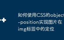 如何使用CSS的object-position实现图片在img标签中的定位