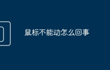 鼠标不能动怎么回事