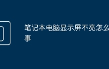 笔记本电脑显示屏不亮怎么回事