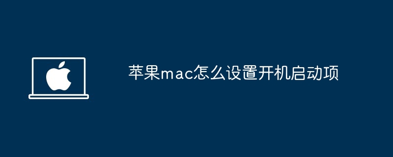 苹果mac怎么设置开机启动项