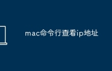 mac命令行查看ip地址