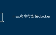mac命令行安装docker