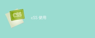 cSS 使用