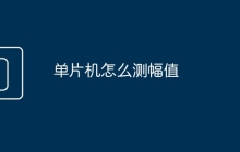 单片机怎么测幅值