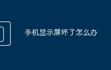 手机显示屏坏了怎么办