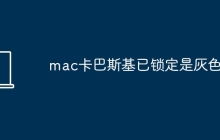 mac卡巴斯基已锁定是灰色的