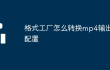 格式工厂怎么转换mp4输出配置