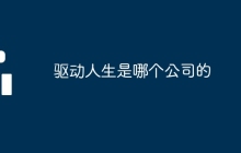 驱动人生是哪个公司的