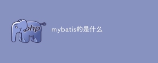 mybatis的是什么