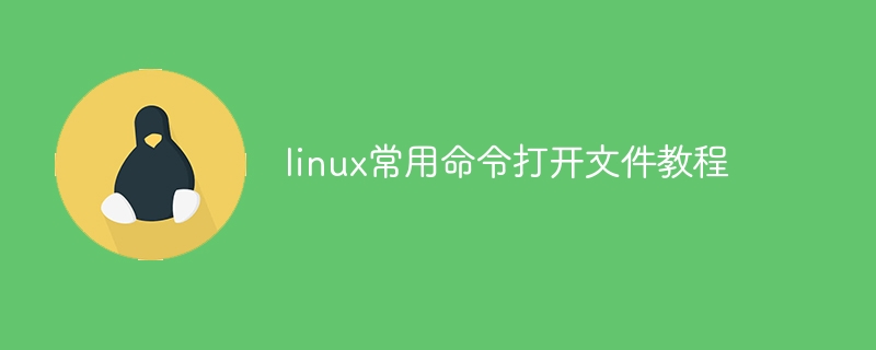 linux常用命令打開文件教程