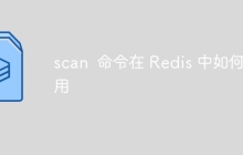 scan 命令在 Redis 中如何使用