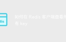 如何在 Redis 客户端查看所有 key