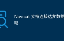 Navicat 支持连接达梦数据库吗
