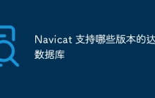Navicat 支持哪些版本的达梦数据库