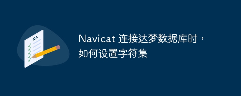 Navicat 連接達夢數據庫時，如何設置字符集 - 小浪云數據