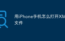 用iPhone手机怎么打开XML文件