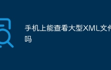 手机上能查看大型XML文件吗