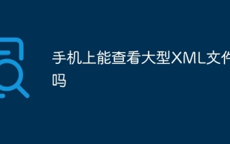 手机上能查看大型XML文件吗