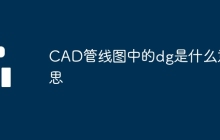 CAD管线图中的dg是什么意思