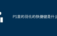 PS里的羽化的快捷键是什么?