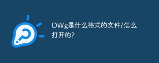 DWg是什么格式的文件?怎么打开的?
