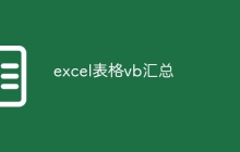 excel表格vb汇总