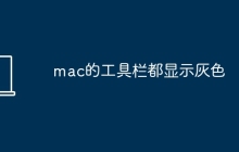 mac的工具栏都显示灰色