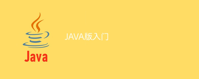 JAVA版入门