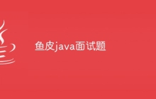 鱼皮java面试题