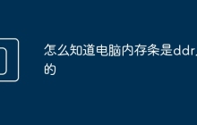 怎么知道电脑内存条是ddr几的