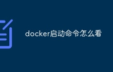 docker启动命令怎么看