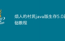 烦人的村民java版生存5.0基础教程