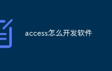 access怎么开发软件