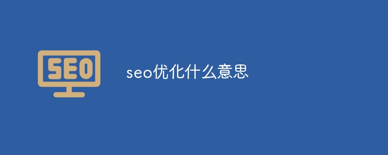 seo優(yōu)化什么意思