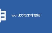 word文档怎样复制