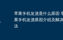 苹果手机发烫是什么原因 苹果手机发烫原因介绍及解决方法