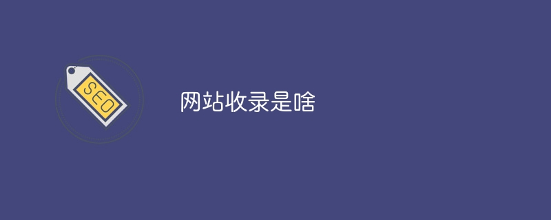 网站收录是啥 - 小浪云数据