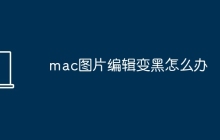 mac图片编辑变黑怎么办