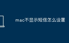 mac不显示短信怎么设置