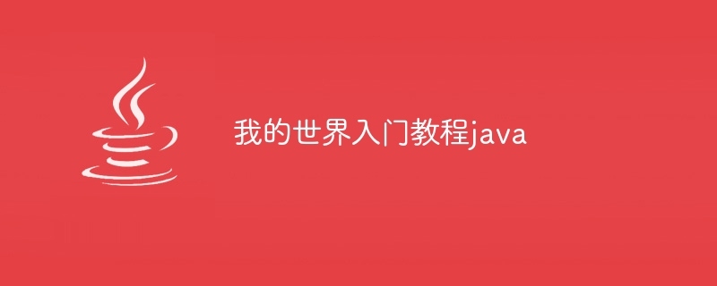 我的世界入门教程java