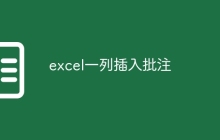 excel一列插入批注