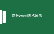 函数excel表格展示